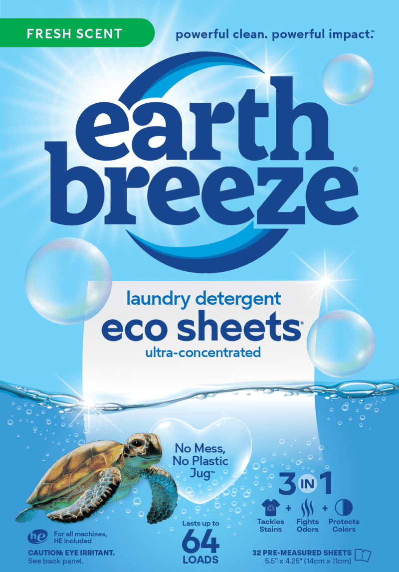 Earth Breeze Laundry Detergent Fresh Scent (Front)